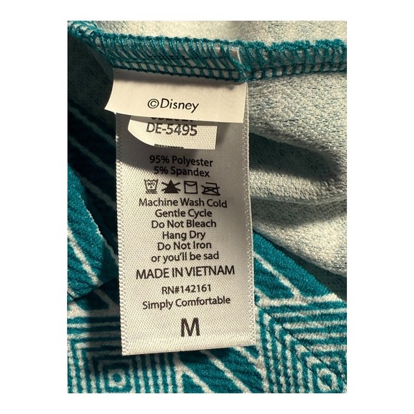 NEW LuLaRoe Disney Cassie Skirt‎ Geometric Print Pencil Skirt Green White Medium - Picture 7 of 7